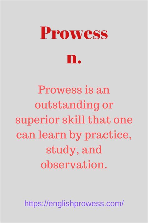 define prowess|More.